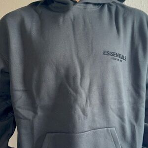 Essentials Black Hoodie for Men